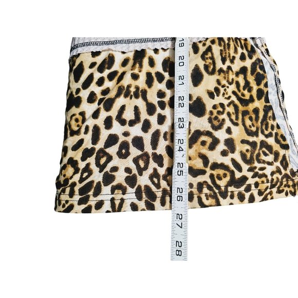 Alunalevi light weight Waffle knit Tee Animal print Size XL New Short sleeve - Picture 6 of 7